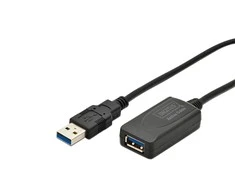 Assmann Electronic Cable DIGITUS DA-73104 (USB M - USB F, 5m, juodos spalvos)