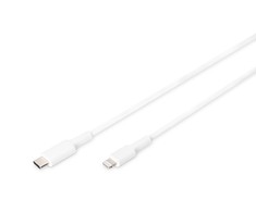 DIGITUS duomenų / įkroviklio kabelis, USB-C - Lightning, MFI