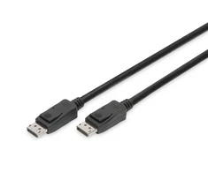 Assmann Electronic ASSMANN DisplayPort prijungimo kabelis DP M M 1,0 m su bloku Ultra HD 8K Vers. 1,3 1,4 mlrd