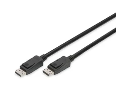 Assmann Electronic ASSMANN DisplayPort prijungimo kabelis DP M/M 5m su užraktu UHD 8K Vers. 1,3/1,4 mlrd