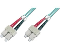 Assmann Electronic „Assmann“ elektroninis DIGITUS šviesolaidinis laidas nuo SC iki SC daugiamodis 50/125 m dvipusis ilgis, 1 m, klasė OM3