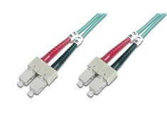 Assmann Electronic „Assmann“ elektroninis DIGITUS šviesolaidinis laidas nuo SC iki SC daugiamodis 50/125 m dvipusis ilgis, 2 m, OM3 klasė
