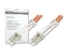 Assmann Electronic DIGITUS LWL patchcable LC/LC 50/125um 3m Multimode Duplex Halogenfrei bis 1Gbit su protokolu oranžinis OM2
