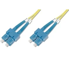 Assmann Electronic DIGITUS LWL patchable SC/SC 09/125um 2m singlemode Duplex be halogenų su geltonu protokolu