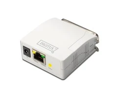 Assmann Electronic DIGITUS greitas eterneto spausdinimo serveris 1xParallel 1xRJ-45 su maitinimo šaltiniu
