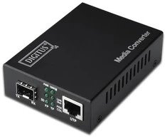 Digitus Skaitmenas | Gigabito eterneto medijos keitiklis, SFP SFP atviras lizdas, be SFP modulio | DN-82130 | SFP | 10/100/1000 Mbps prievadas