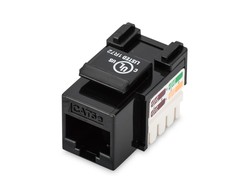 Assmann Electronic DIGITUS CAT 5e Keystone Jack neekranuotas RJ45 iki LSA spalvos juodas