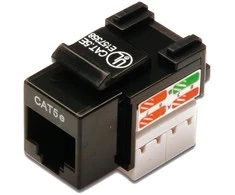 Assmann Electronic DIGITUS CAT 5e Keystone Jack neekranuotas RJ45 iki LSA spalvos juodas
