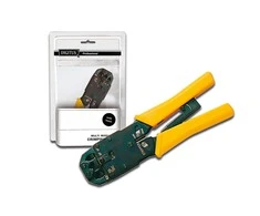 Assmann Electronic DIGITUS Multi Modular Crimping Tool pilnas metalas tinka 4P2C 4P4C 6P4C 6P6C 8P8C įsk. nuėmiklis ir pjaustytuvas
