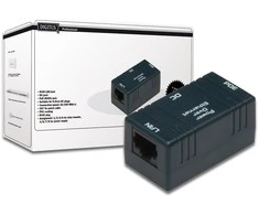 Assmann Electronic DIGITUS PoE energijos dėžutė pasyvi 1 naudotojui 1xRJ45 LAN 1xDC 1xRJ45 PoE 10/100Mbit/s, skirta 5,5 mm nuolatinės srovės kištukams