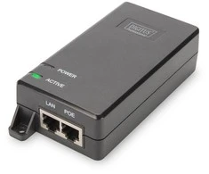 Assmann Electronic DIGITUS PoE+ maitinimo valdymo purkštukas 55V 30W 10/100/1000 Mbit RJ45 LAN į RJ45 PoE išvestis max 100m