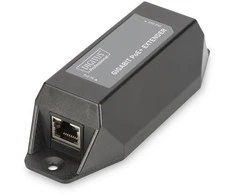 Assmann Electronic Assmann elektroninis ASSMANN PoE gigabito įvesties plėtinys, 22 W išvesties stalinis arba sieninis laikiklis, 100 m prailginimo kaskada, savarankiškai varomas
