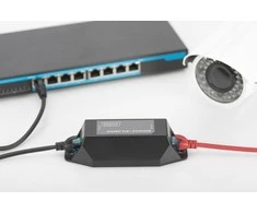 Assmann Electronic Assmann elektroninis ASSMANN PoE gigabito įvesties plėtinys, 22 W išvesties stalinis arba sieninis laikiklis, 100 m prailginimo kaskada, savarankiškai varomas