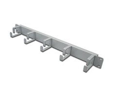 Assmann Electronic DIGITUS kabelių valdymo skydelis 19 colių 1U 5x žiedai 40x60mm pilkas RAL7035