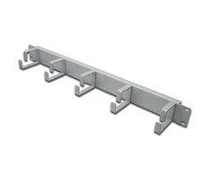 Assmann Electronic DIGITUS kabelių valdymo skydelis 19 colių 1U 5x žiedai 40x60mm pilkas RAL7035