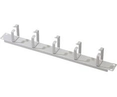 Assmann Electronic DIGITUS kabelių valdymo skydelis 19 colių 1U 5x žiedai 40x60mm pilkas RAL7035