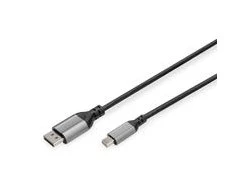 Digitus | 8K DisplayPort Adapteris Cable, Mini DP to DP, 2 m | DB-340106-020-S | DisplayPort to DisplayPort