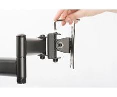 Assmann Electronic DIGITUS Universalus Tripple Monitorius Stovas su tvirtinimo mazgu Triple Monitorius Stalinis laikiklis juodas 90ø Swivel 45ø Tent rotat