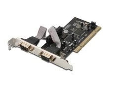 Assmann Electronic DIGITUS Serial I/O 2-port PCI Add-On Card 2 X DB9 M Slot Bracket MCS9865 chipset