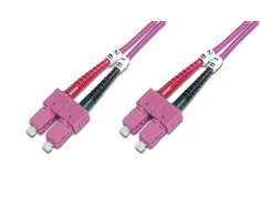 DIGITUS LWL Patchkabel SC -> SC 3.00m Multimode Duplex OM4