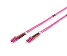 Assmann Electronic DIGITUS šviesolaidinis pataisymo laidas LC į LC Multimode OM4 - 2m dvipusis spalvotas RAL4003 ilgis 2m
