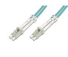 Assmann Electronic DIGITUS šviesolaidinis pataisymo laidas LC į LC Multimode OM4 - 2m dvipusis spalvotas RAL4003 ilgis 2m
