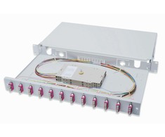 DIGITUS LWL Spleibox 1HE bestckt 12x SC DX OM4 grau