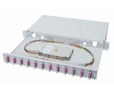 DIGITUS LWL Spleibox 1HE bestckt 12x SC DX OM4 grau