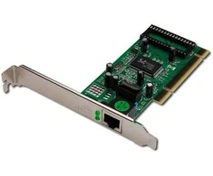 Assmann Electronic DIGITUS Gigabit PCI kortelė 10/100/1000Mbit 32-bit Gigabit Network Adapteris Realtek 8169SC chipset inkl. Žemo profilio laikiklis