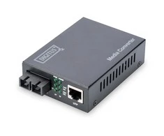 Digitus DN-82121-1 tinklo medijos keitiklis 1000 Mbit/ai 1310 nm Vienas režimas Juoda