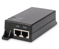 Assmann Electronic Assmann elektroninis DIGITUS Gigabit PoE purkštukas 802.3af 10/100/1000Mbps maitinimo kontaktai 4/5+ 7/8- Išvestis maks. 48V 15,4W