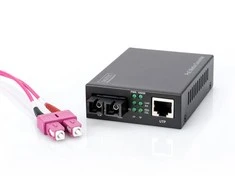 Digitus DN-82160 tinklo medijos keitiklis 1000 Mbit/ai 1310 nm Vienas režimas Juoda