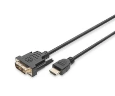 Kabelis Digitus HDMI - DVI- D 2m juoda (DB- 330300- 020- S)