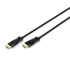 Assmann Electronic „Assmann“ elektroninis ASSMANN jungiamasis kabelis HDMI hibridinis šviesolaidinis „Premium HighSpeed Ethernet“ AOC 4K 60Hz UHD tipas HDMI A/HDMI AM/M 30m