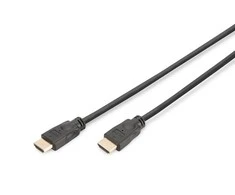 Assmann Electronic DIGITUS HDMI High Speed jungties kabelis tipas A M/M 5.0m su Ethernet Ultra HD 60p auksinis bl