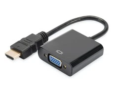 Assmann Electronic DIGITUS keitiklis HDMI į VGA HDMI A kištukas prie VGA jungties 3,5 mm garso lizdas juodas