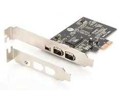 Assmann Electronic DIGITUS IEEE 1394a sąsajos kortelė PCIexpress 3 prievadas 1x int. 2x išorinis Uostai