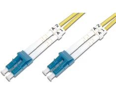 Assmann Electronic DIGITUS LWL patchable LC/LC 09/125um singelmode Duplex be halogenų su protokolu geltona 3m