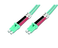 Assmann Electronic „Assmann“ elektroninis DIGITUS šviesolaidinis laidas nuo LC iki LC daugiamodis 50/125 mju dvipusis ilgas 1 m klasė OM3