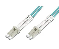 Assmann Electronic DIGITUS LWL patchcable LC/LC 50/125um 1m Multimode Duplex Halogenfrei bis 1Gbit su protokolu oranžinis OM2