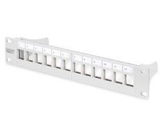 Digitus Patch skydelis 10 "1U 12x lizdas keystone Pilka (DN- 91419)