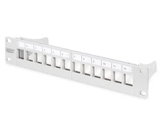 Digitus Patch skydelis 10 "1U 12x lizdas keystone Pilka (DN- 91419)