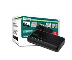 Šakotuvas DIGITUS Fast Ethernet Office Switch, 8 Port, Compact, Plastic, DN-50022