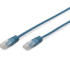 Digitus Patch cord kat.5e UTP, CU, AWG 26/7 0,5m Mėlyna