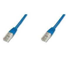 Digitus Patch cord kat.5e UTP, CU, AWG 26/7 0,5m Mėlyna