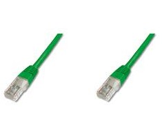 DIGITUS UTP LAN kabelis, pleistras, 2,0 m, žalias, 2xRJ45, DK-1511-020/G