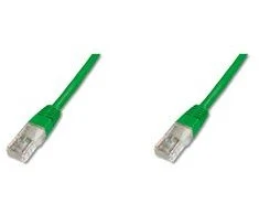DIGITUS UTP LAN kabelis, pleistras, 2,0 m, žalias, 2xRJ45, DK-1511-020/G