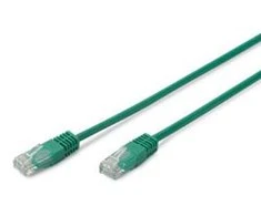 DIGITUS UTP LAN kabelis, pleistras, 2,0 m, žalias, 2xRJ45, DK-1511-020/G