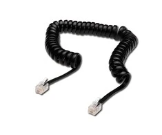 Digitus Telefono kabelio spirale, RJ10, 4m (AK- 460101- 040- S)