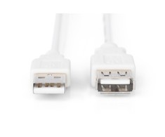 Digitus ASSMANN USB 2.0 extension cable 1.8m, A M/AF, rusvai gelsvas, AK-300202-018-E